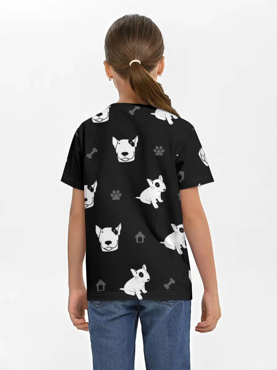 Детская базовая футболка / Английский бультерьер