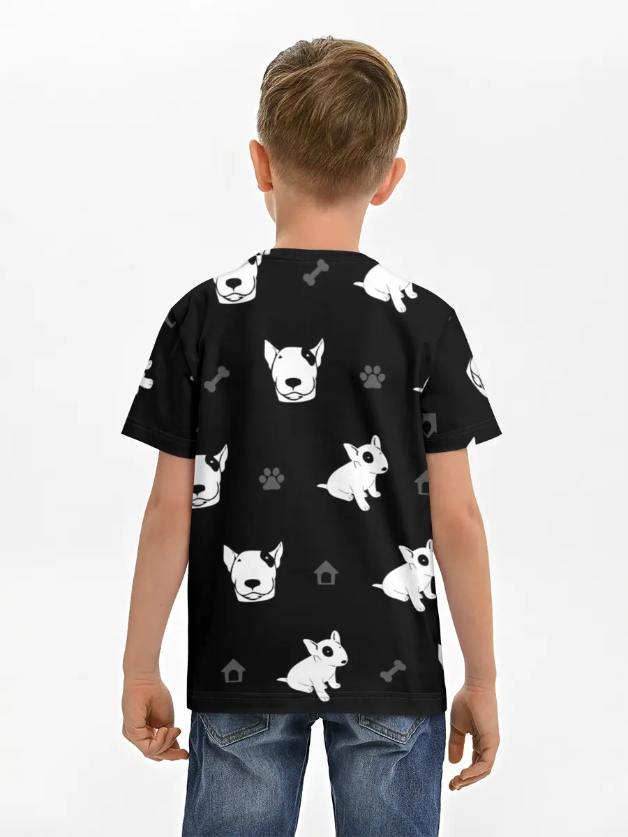 Детская базовая футболка / Английский бультерьер