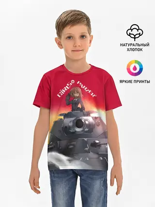 Детская базовая футболка / Girls und Panzer | Девушки и танки