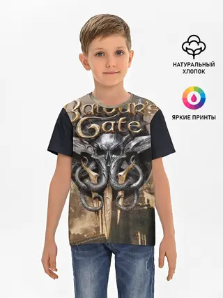 Детская базовая футболка / baldurs gate 3