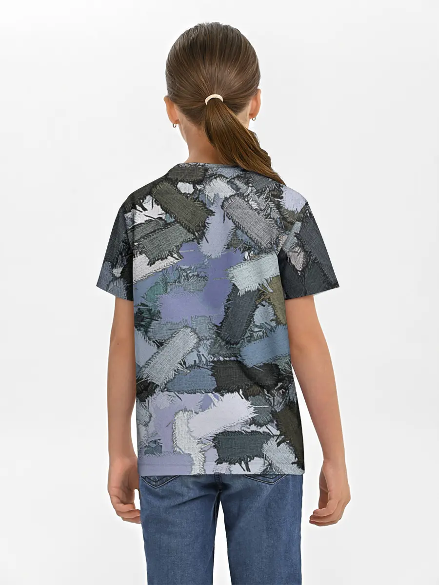 Детская базовая футболка / Patchwork