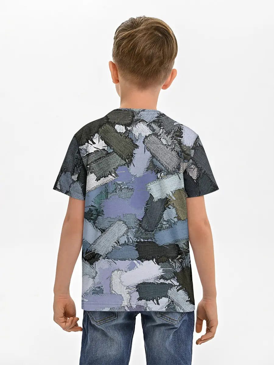 Детская базовая футболка / Patchwork