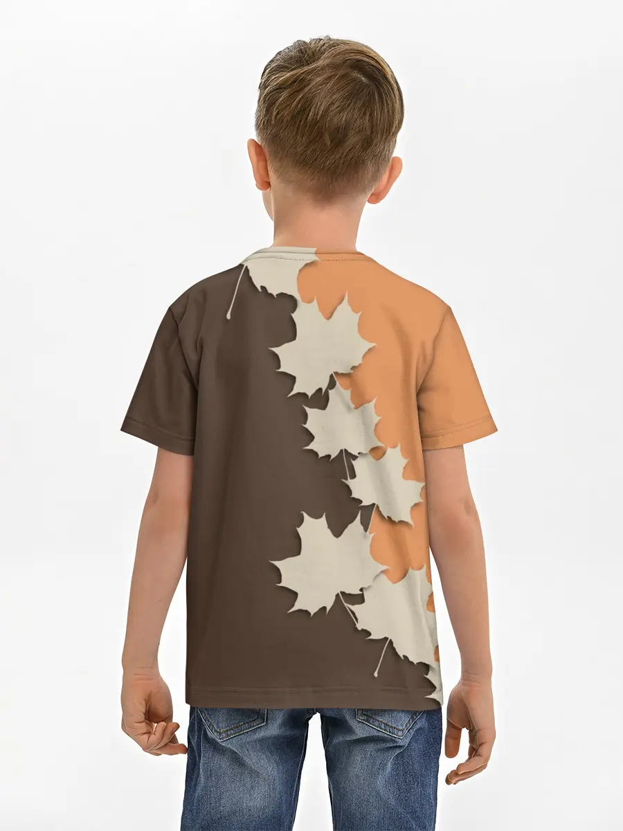 Детская базовая футболка / ОСЕННИЕ ЛИСТЬЯ