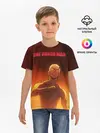 Детская базовая футболка / Сайтама в огне One Punch-Man