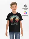 Детская базовая футболка / Чемпион социальной дистанции