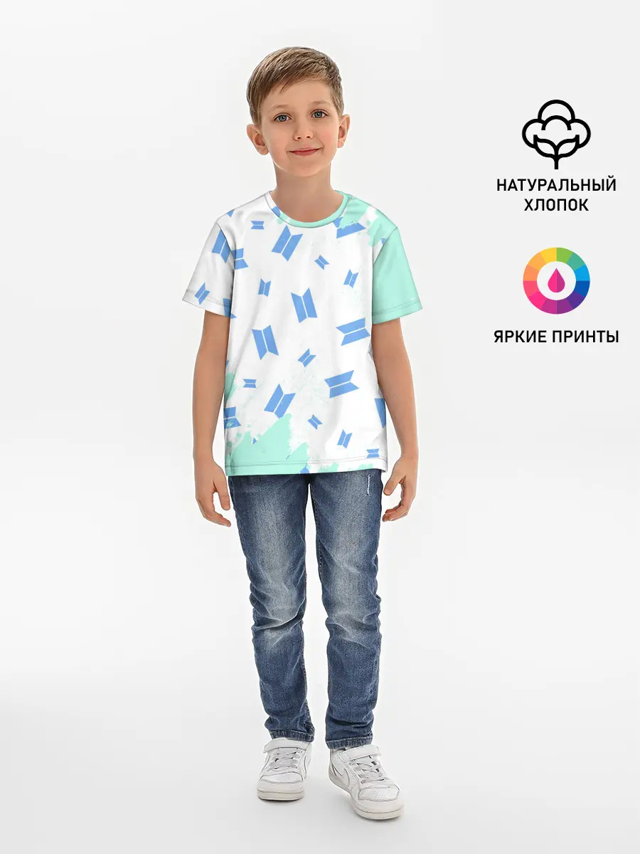 Детская базовая футболка / BTS / БТС