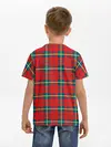 Детская базовая футболка / Клетка красная