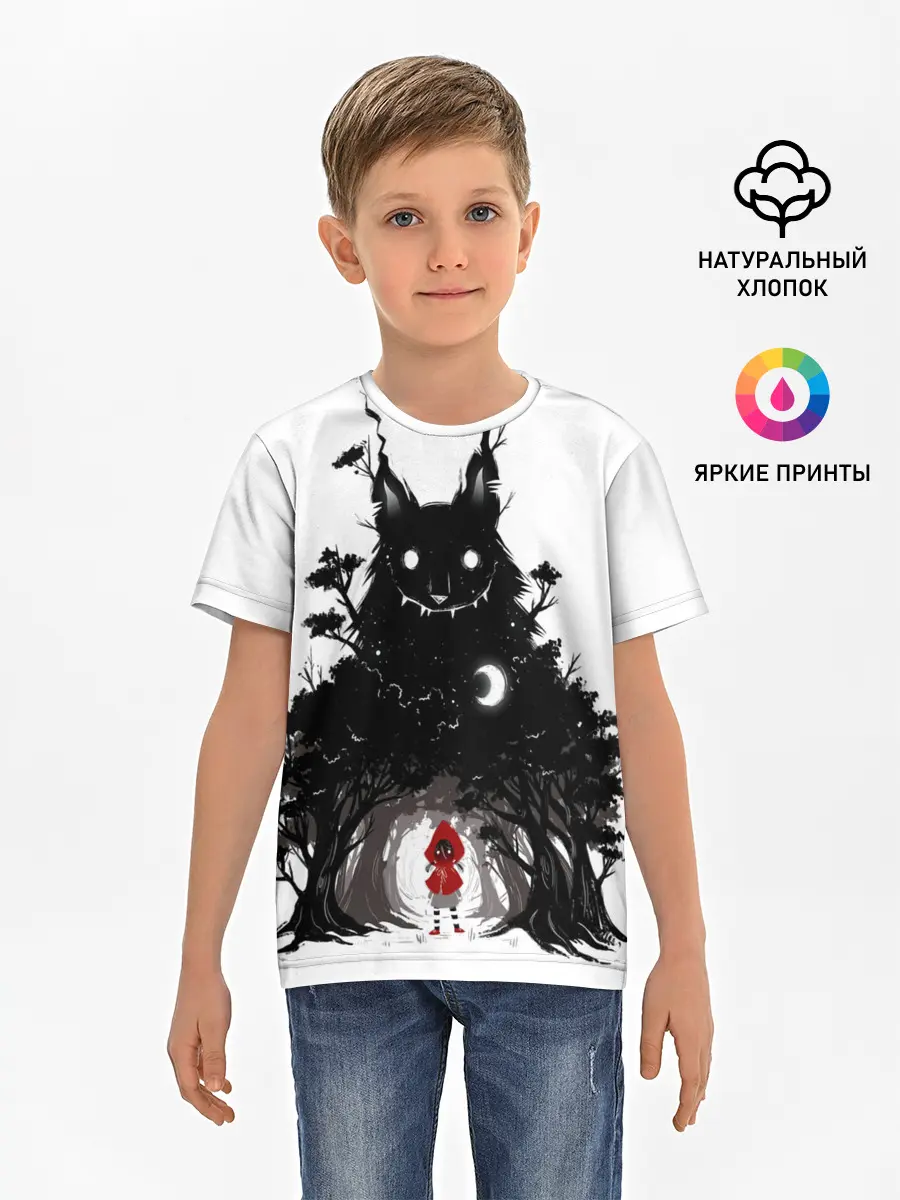 Детская базовая футболка / Красная шапочка