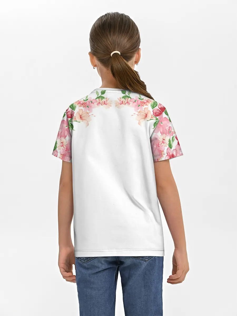 Детская базовая футболка / Цветы