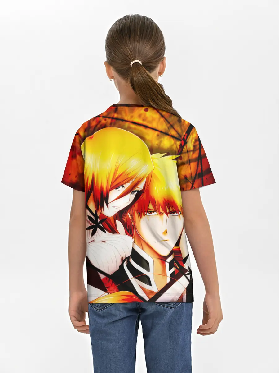 Детская базовая футболка / Ичиго Куросаки и Орихиме Иноуэ