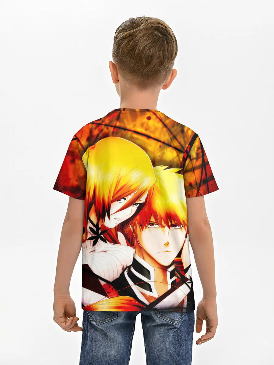Детская базовая футболка / Ичиго Куросаки и Орихиме Иноуэ