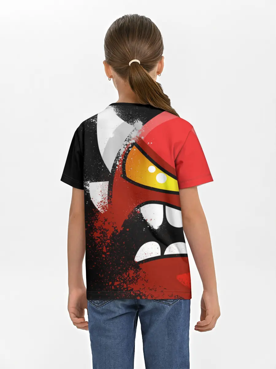 Детская базовая футболка / Geometry Dash