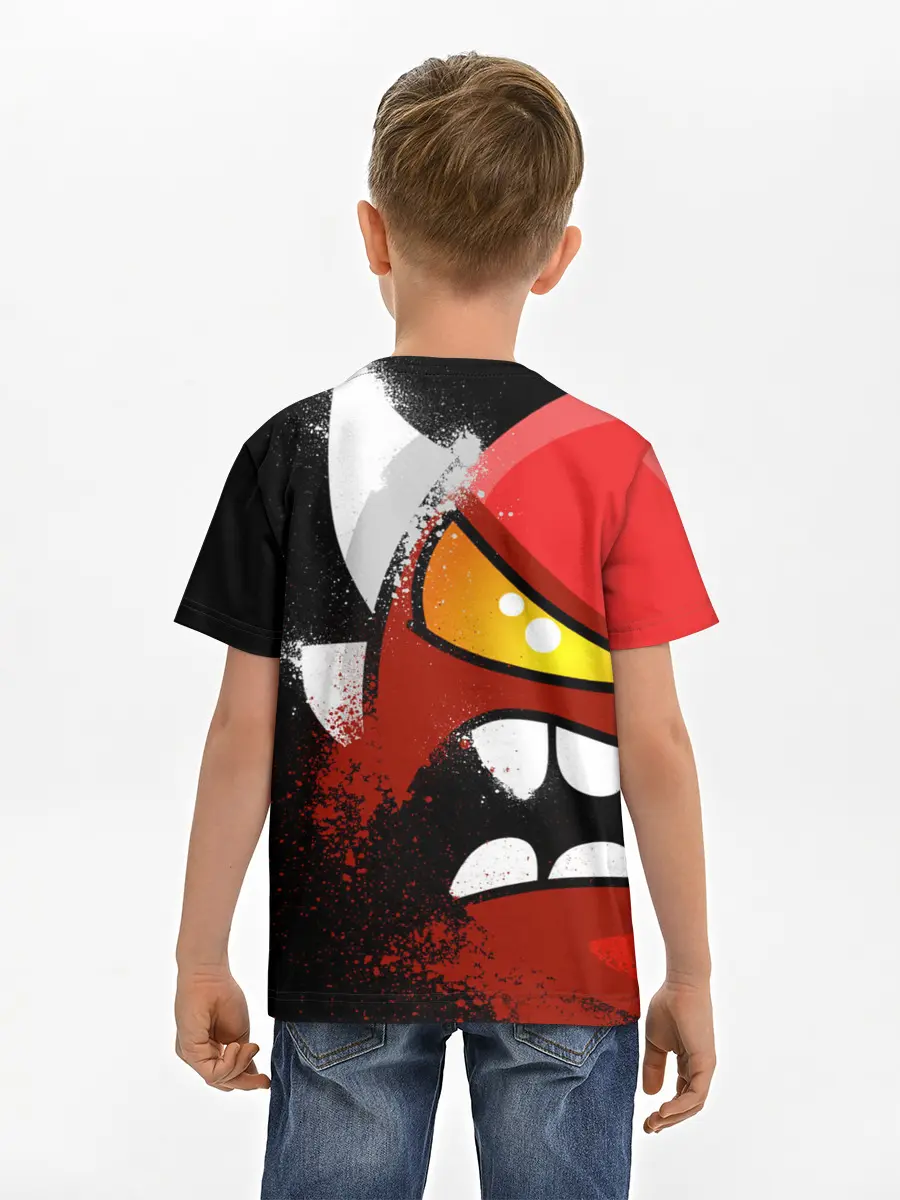 Детская базовая футболка / Geometry Dash