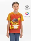 Детская базовая футболка / Пика - пика оранжевый