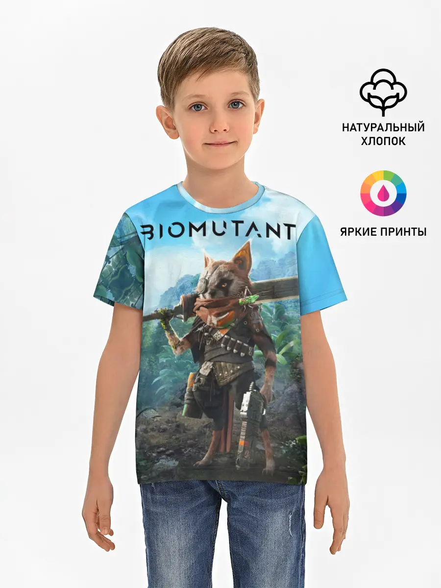 Детская базовая футболка / Biomutant Биомутант