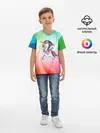 Детская базовая футболка / Танцующий единорог | Unicorn DAB