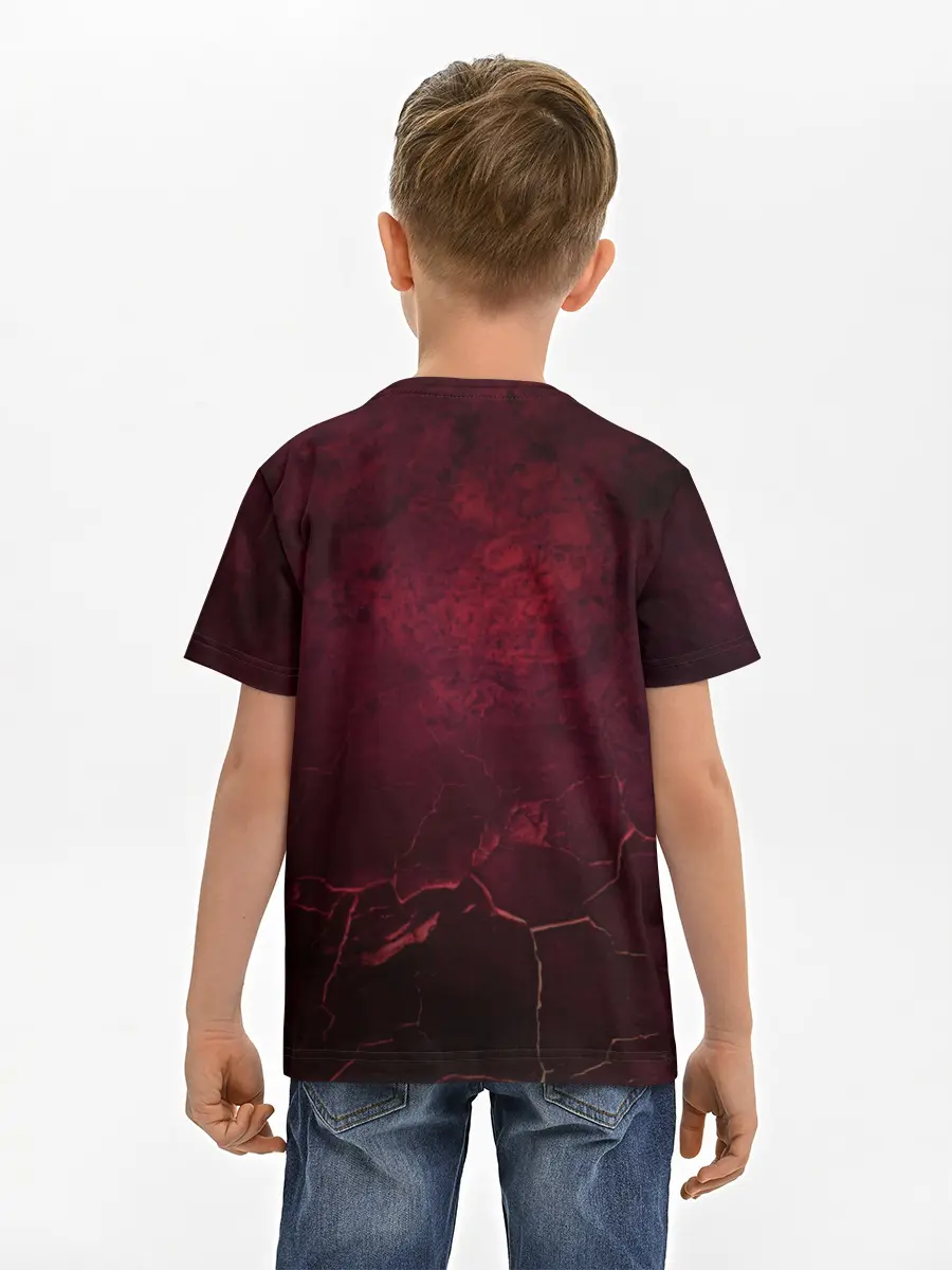 Детская базовая футболка / Аста Черный клевер Red style