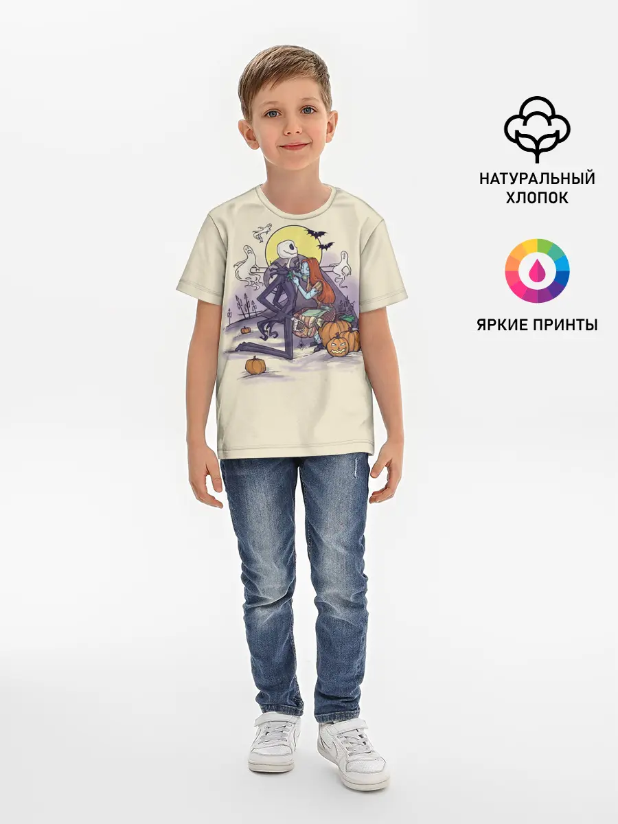 Детская базовая футболка / Персонажи Хэллоуина