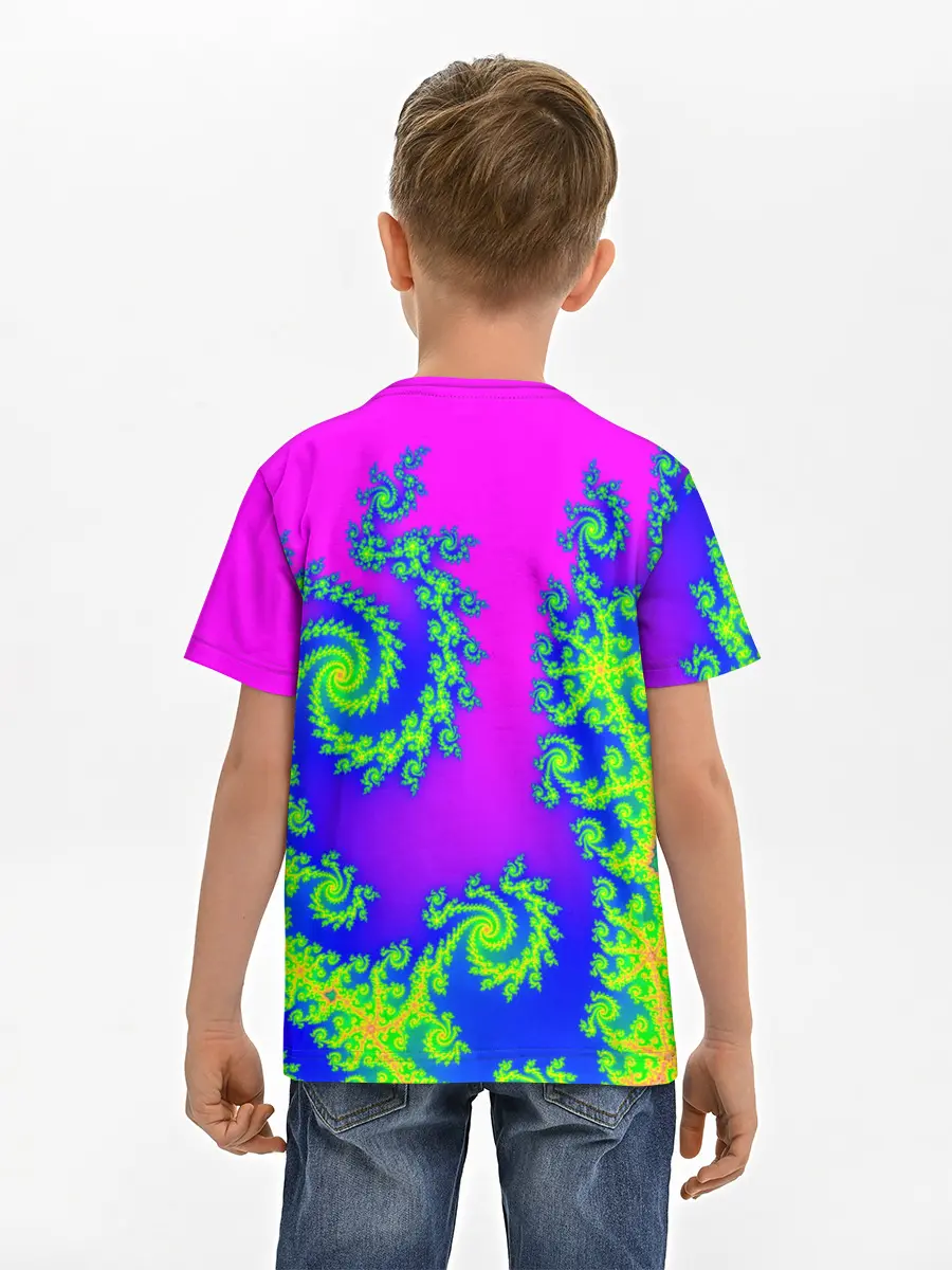 Детская базовая футболка / КИСЛОТНЫЙ НЕОН