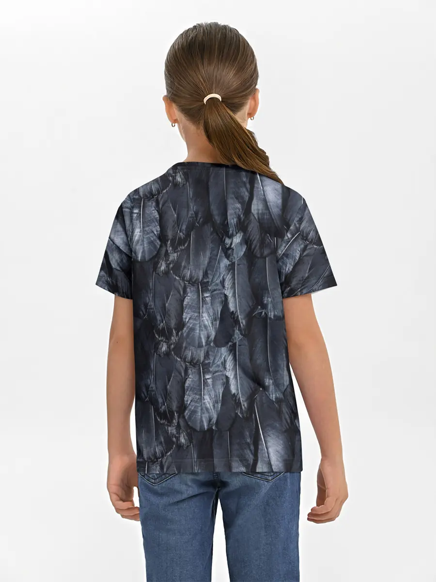 Детская базовая футболка / Черный Ворон