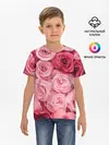 Детская базовая футболка / Розовые Розы