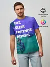 Мужская базовая футболка / Fortnite Repeat