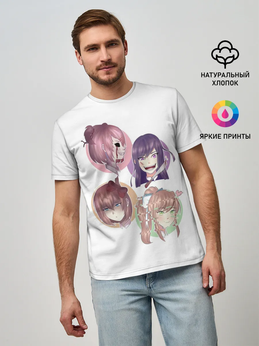 Мужская базовая футболка / Doki Doki Literature Club