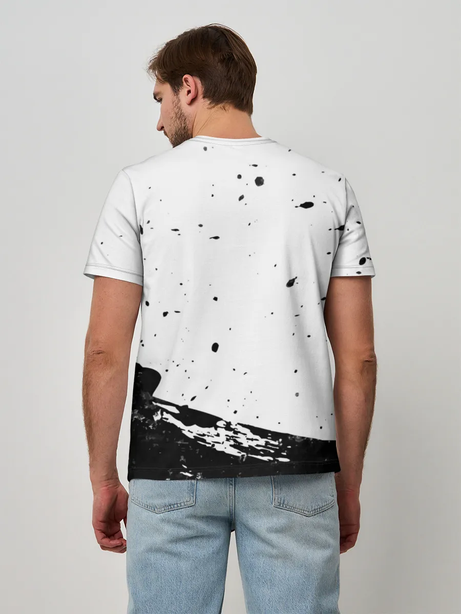 Мужская базовая футболка / В Мокрых Кроссах