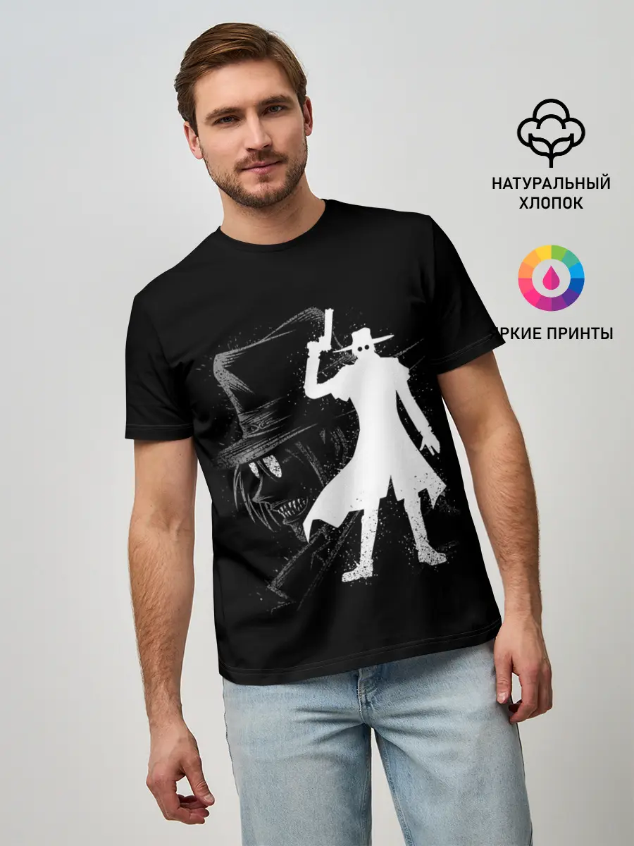 Мужская базовая футболка / Силуэт Hellsing