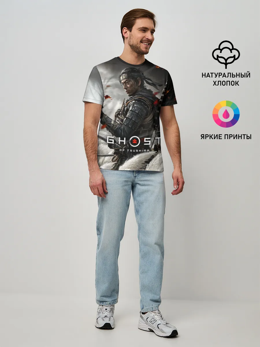 Мужская базовая футболка / Ghost of Tsushima