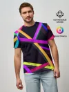 Мужская базовая футболка / Светящиеся полосы