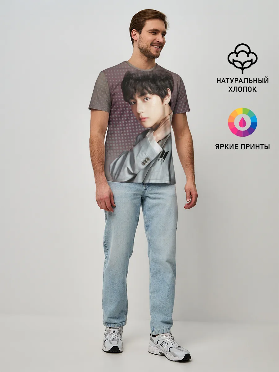 Мужская базовая футболка / BTS. Ким Тэ Хён