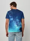 Мужская базовая футболка / Синяя Небо