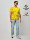 Мужская базовая футболка / YELLOW ABSTRACT