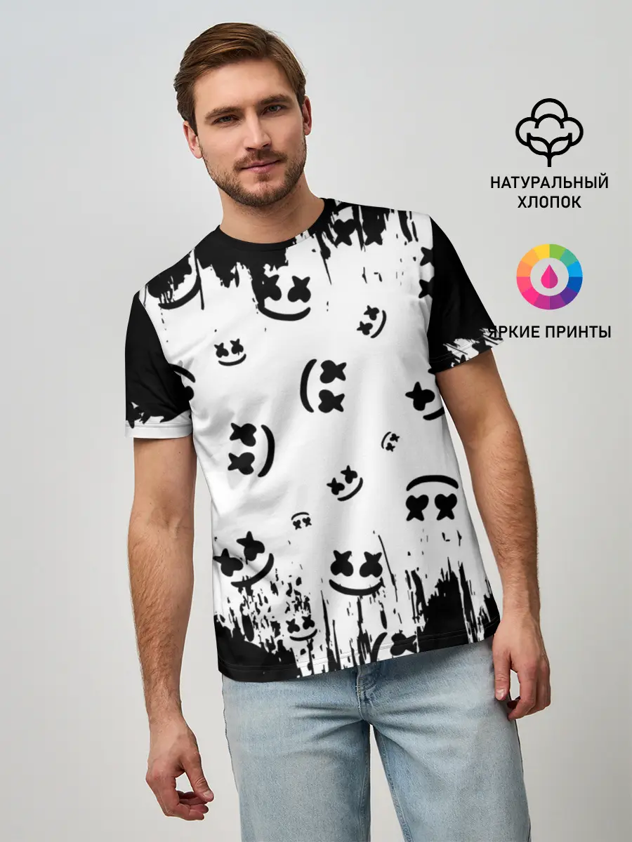 Мужская базовая футболка / MARSHMELLO / МАРШМЕЛЛОУ