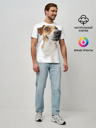Мужская базовая футболка / Собака