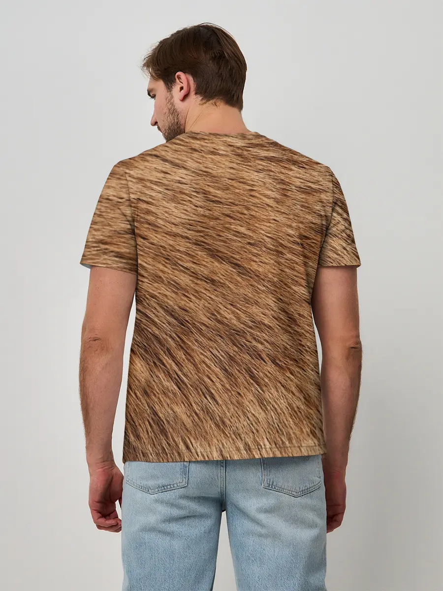 Мужская базовая футболка / собака друг человека