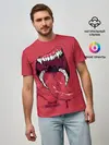 Мужская базовая футболка / Пасть красного хищника
