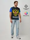 Мужская базовая футболка / RUSSIA / РОССИЯ