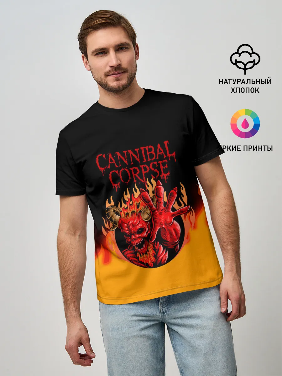 Мужская базовая футболка / Cannibal Corpse | Труп Каннибала