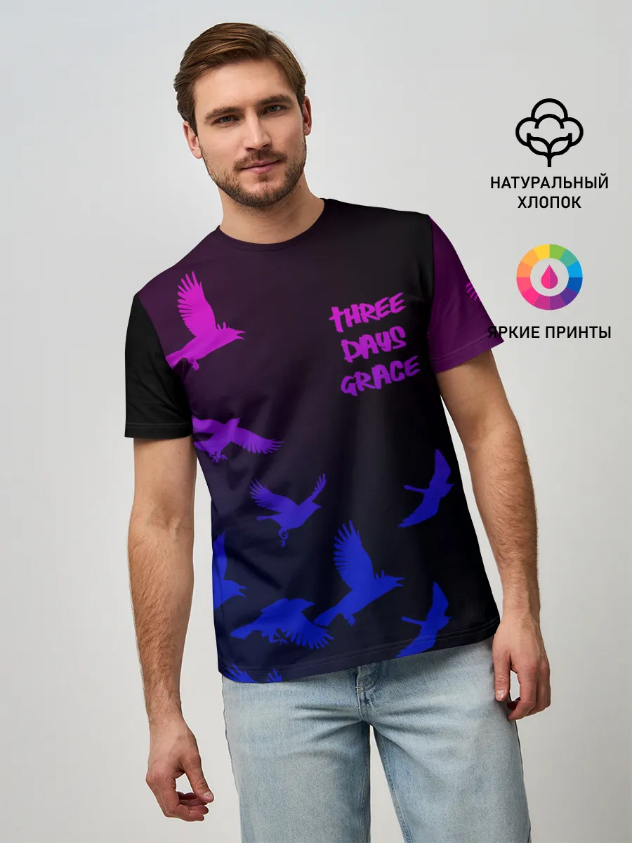 Мужская базовая футболка / Three Days Grace