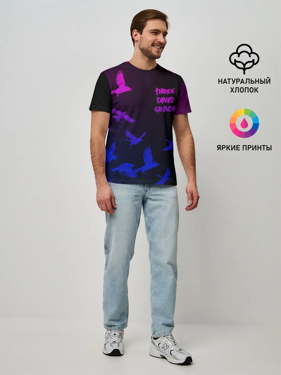 Мужская базовая футболка / Three Days Grace