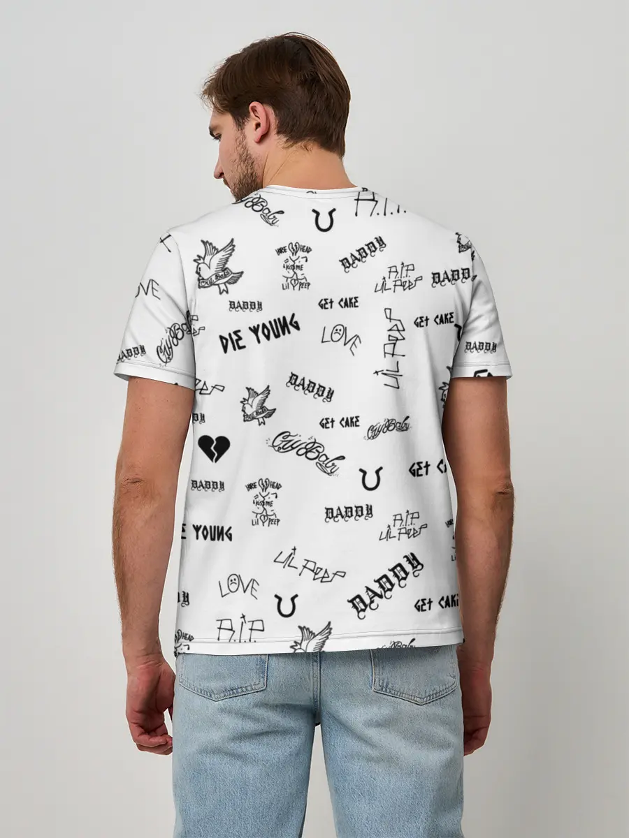 Мужская базовая футболка / Lil Peep