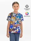Детская базовая футболка / SONIC PATTERN | СОНИК