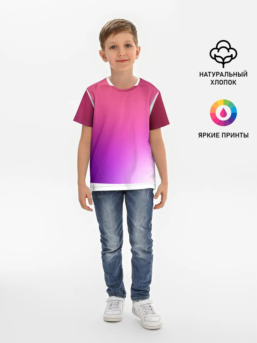 Детская базовая футболка / Нежный цвет