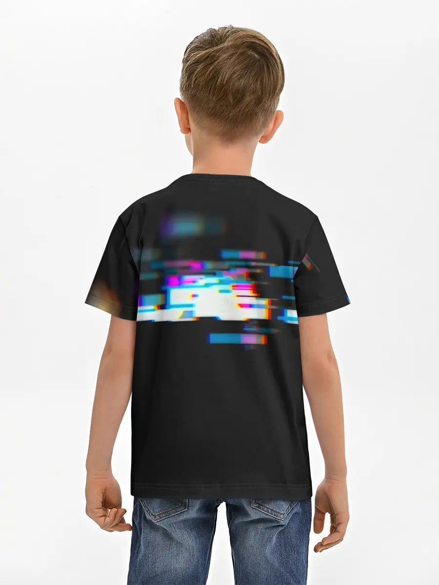 Детская базовая футболка / Глитч