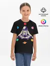 Детская базовая футболка / Космическая Йога
