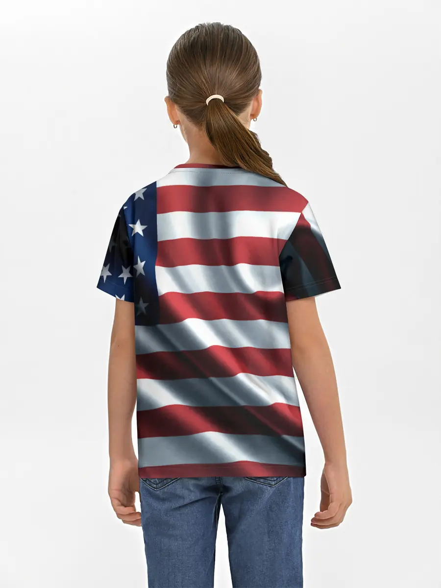 Детская базовая футболка / Символика Америки