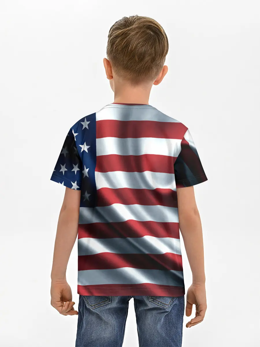 Детская базовая футболка / Символика Америки