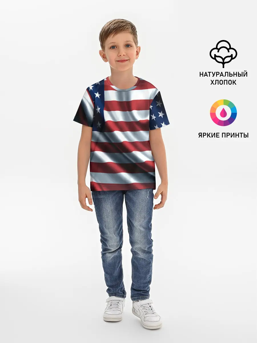Детская базовая футболка / Символика Америки